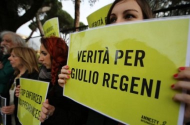 Palermo: Amnesty si mobilita per Giulio Regeni