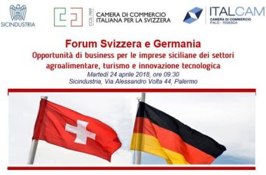 Forum Svizzera Italia e Germania a Palermo il 24 aprile