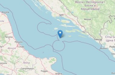 Scossa di magnitudo 5,6 nel mare Adriatico