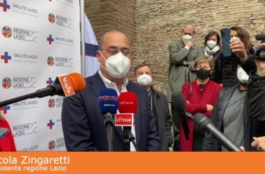 Zingaretti “Presto nuovi Hub vaccinali nel Lazio”