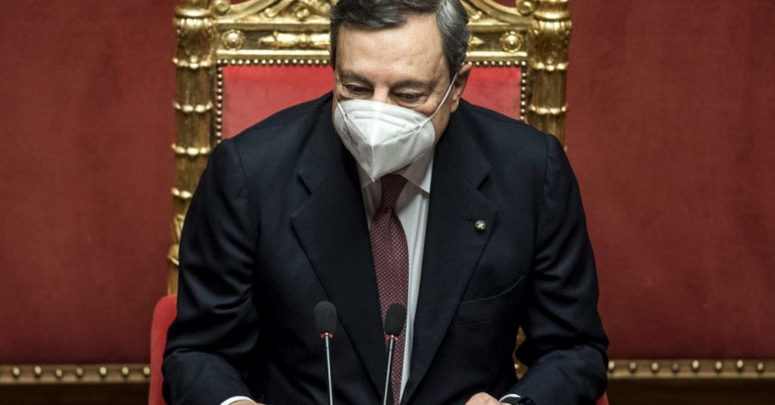 Draghi “Italia non è come dovrebbe essere, con Pnrr cambio di passo”