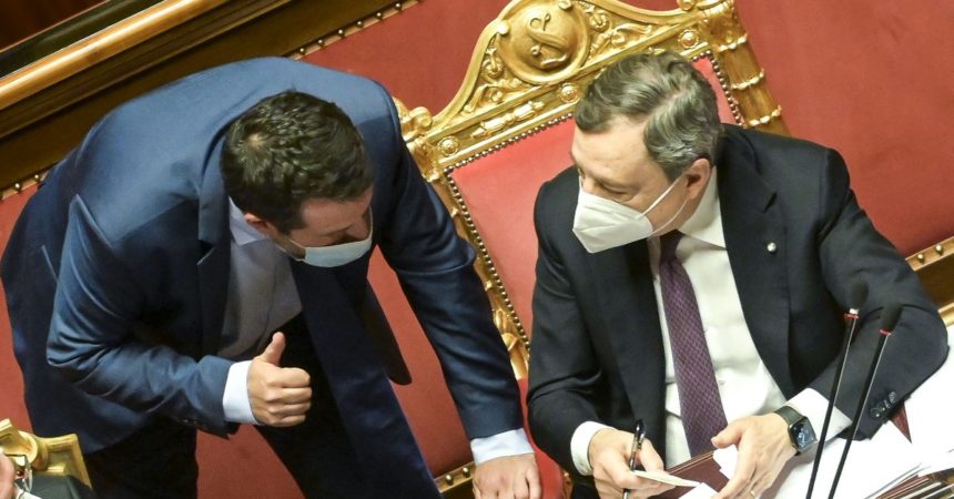 Draghi incontra Salvini “Confermato l’impegno a non aumentare le tasse”