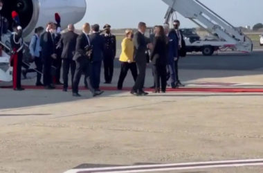 G20, l’arrivo di Angela Merkel a Roma