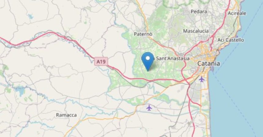 Sciame sismico nel Catanese, scossa di magnitudo 4.3