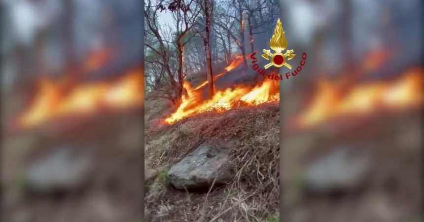 Continuano a bruciare i boschi nel Verbano