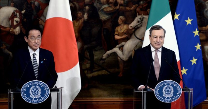 Ucraina, Draghi “Impegno Italia e Giappone per la tregua”