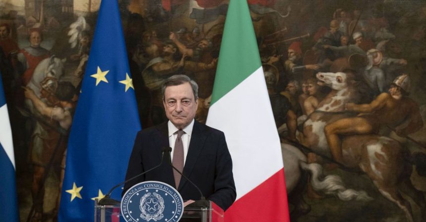 Draghi “In estate il massimo impatto delle sanzioni alla Russia”