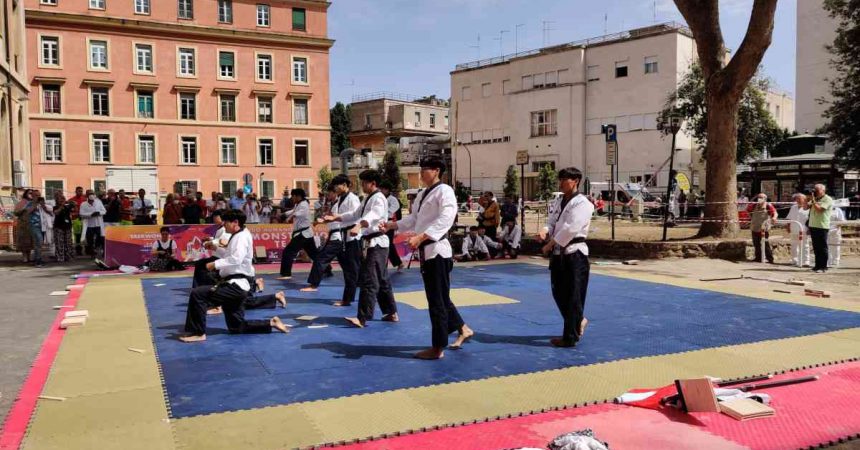 L’Umberto I accoglie il taekwondo, Cito “In prima linea per i bambini”