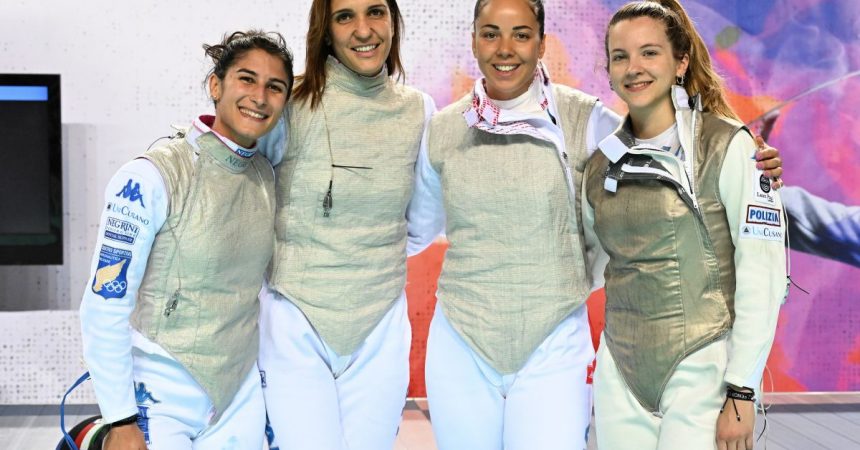 Oro per le azzurre del fioretto a squadre agli Europei