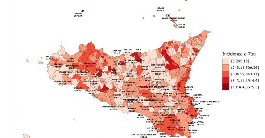In Sicilia più contagi Covid, lieve incremento delle ospedalizzazioni