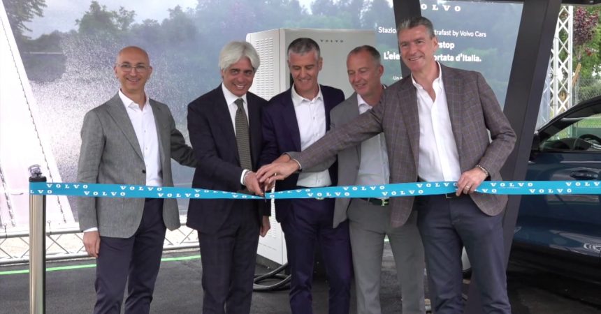 Volvo porta a Frosinone la rete ultrafast di ricarica