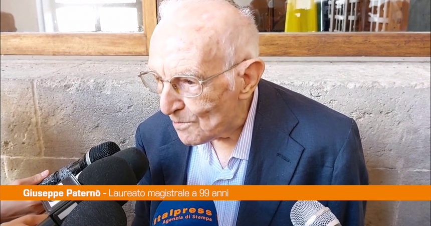 A 99 anni si laurea in Filosofia a Palermo