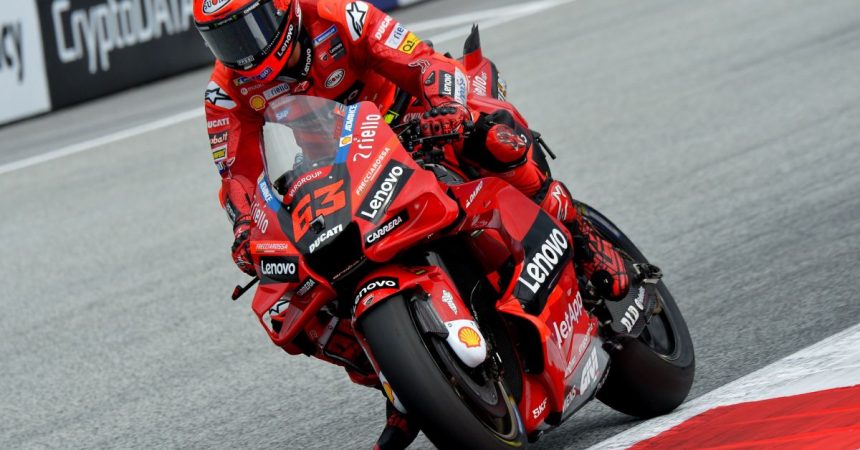 In Austria terzo successo di fila per Bagnaia, 2° Quartararo