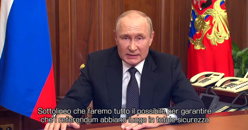 Ucraina, Putin “Appoggeremo le decisioni prese con i referendum”