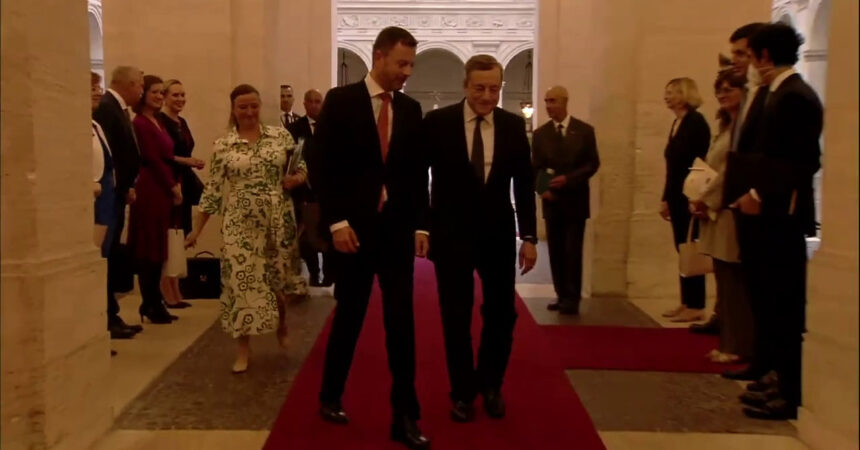 Draghi incontra il primo ministro slovacco Heger