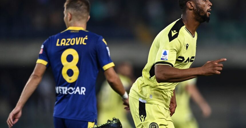 L’Udinese vince ancora, Verona beffato nel recupero