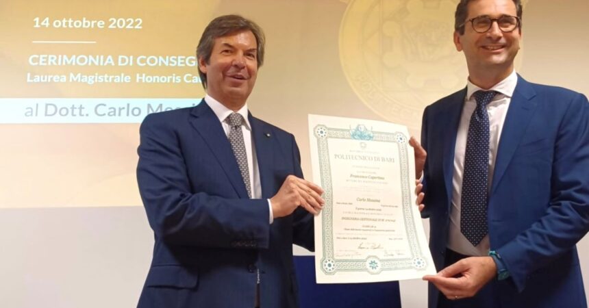 Dal Politecnico di Bari laurea honoris causa al Ceo di Intesa Sanpaolo