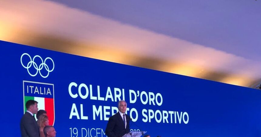 Collare d’oro Coni a Domenicali, stella d’oro all’Italpress