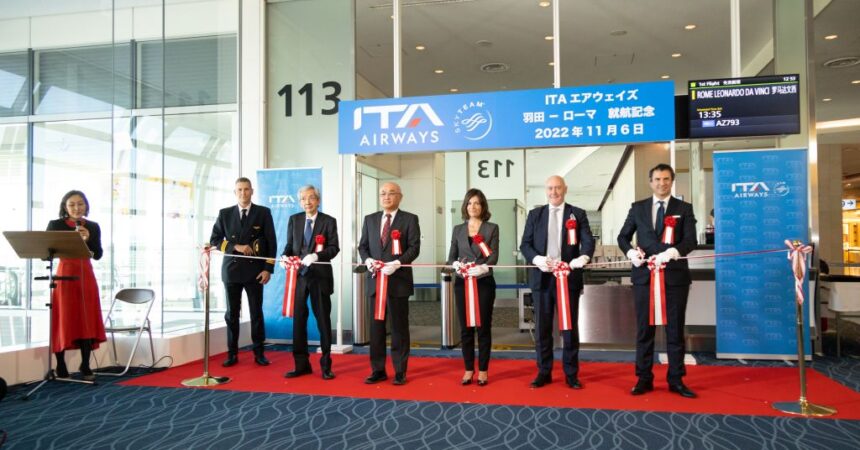 Ita Airways, Partito oggi il nuovo volo Roma Fiumicino-Tokyo Haneda