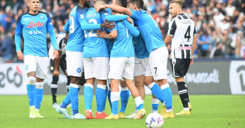 Il Napoli continua a volare: 3-2 all’Udinese