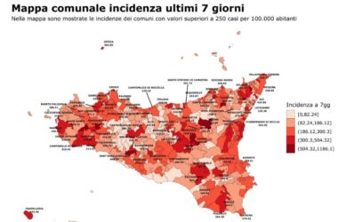 In Sicilia risale curva epidemica Covid, +7,65% positivi in 1 settimana