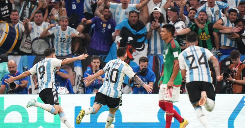 L’Argentina si rialza con Messi e Fernandez, 2-0 al Messico