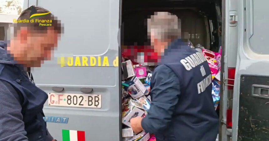 Pescara, la Gdf sequestra un milione di giocattoli non conformi