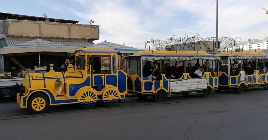 A Palermo in trenino con 100 bambini per dire no all’abbandono dei rifiuti
