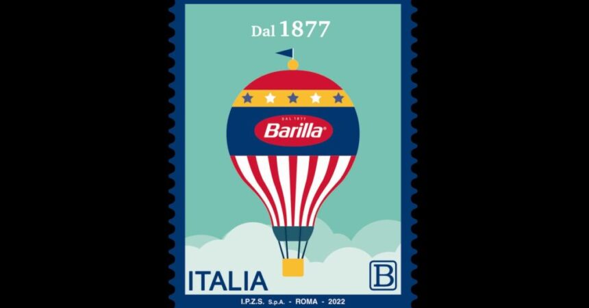 Barilla festeggia i suoi 145 anni con un francobollo speciale