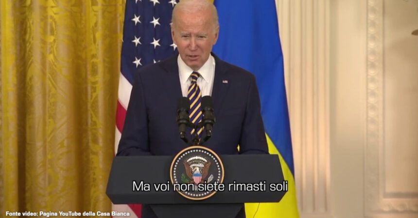 Ucraina, Biden “Dagli Stati Uniti massimo sostegno”