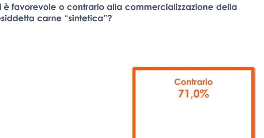 Carne sintetica, 7 italiani su 10 sono contrari alla commercializzazione