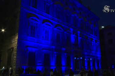 Autismo, la facciata di Palazzo Madama s’illumina di blu