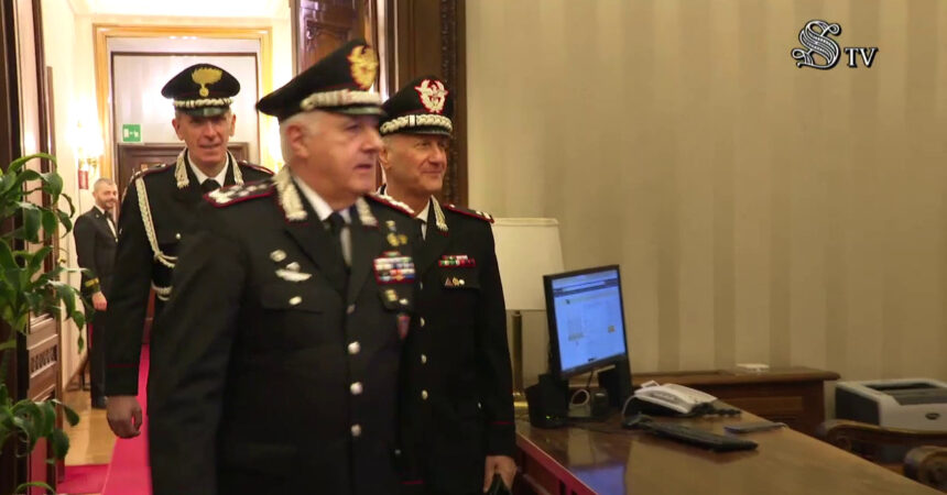 Senato, La Russa riceve il comandante dei Carabinieri Luzi