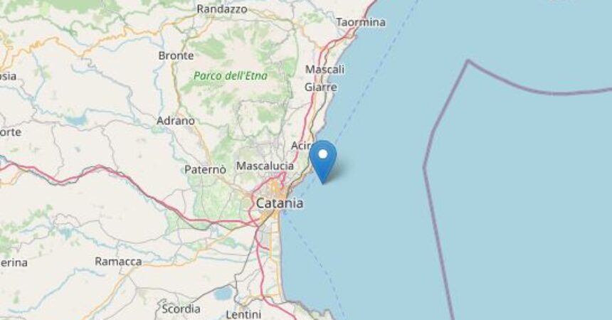 Scossa di terremoto magnitudo 4.4 nel Catanese
