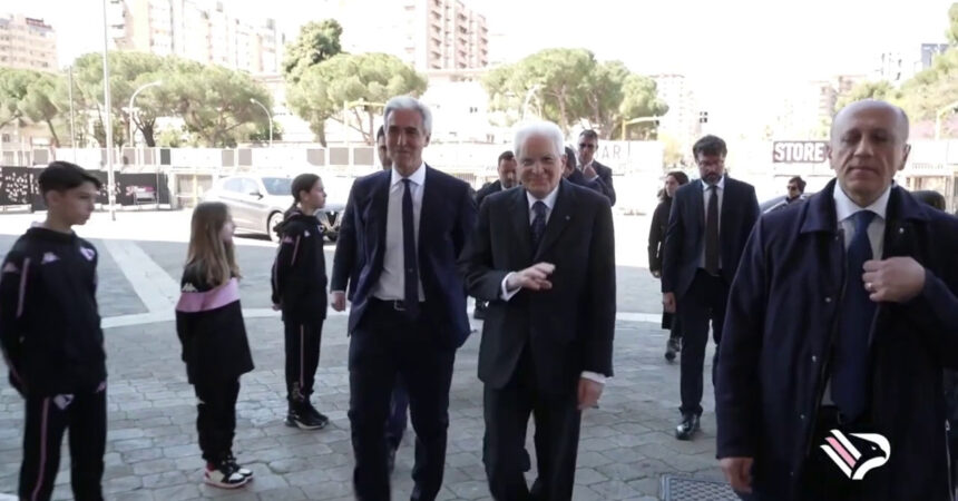 Palermo, Mattarella visita lo stadio Renzo Barbera
