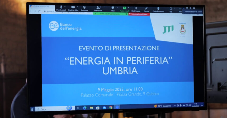 Arriva anche in Umbria il progetto “Energia in periferia”