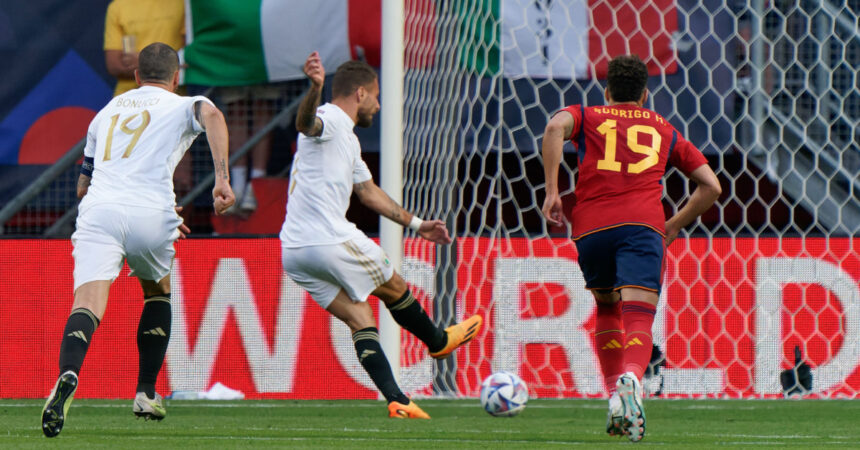 Azzurri ko all’88°, Spagna in finale di Nations League