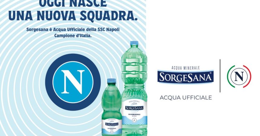 Sorgesana è l’acqua ufficiale della SSC Napoli