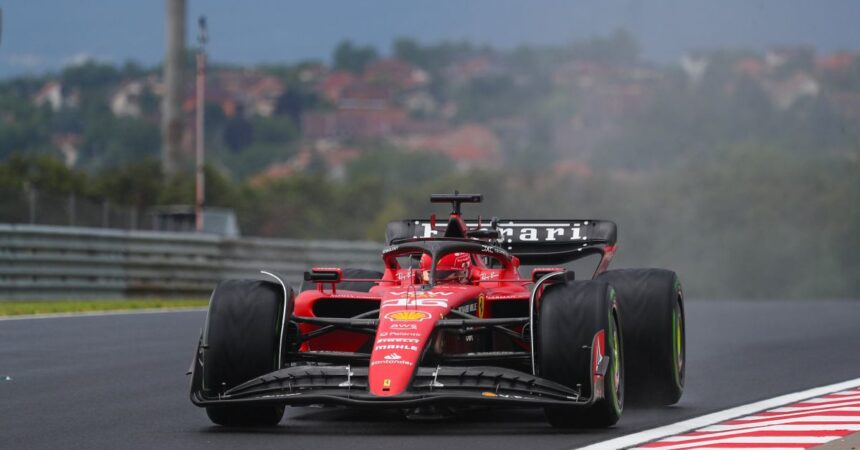 Leclerc il più veloce nelle libere in Ungheria, Red Bull indietro
