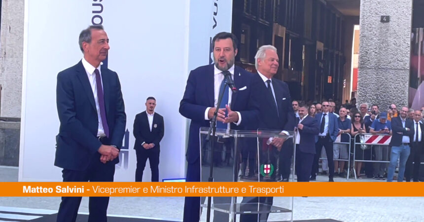 M4 Milano, Salvini “Le infrastrutture non hanno colore politico”