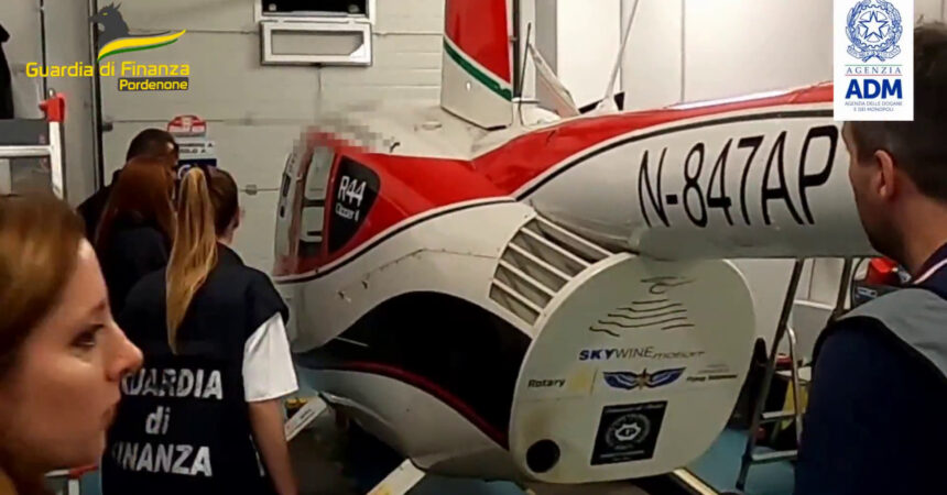 Sequestrato elicottero introdotto illegalmente in Italia