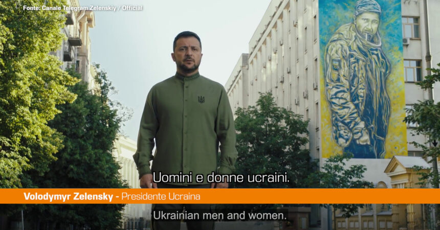 Ucraina, Zelensky “Tutti importanti nella difesa dell’indipendenza”