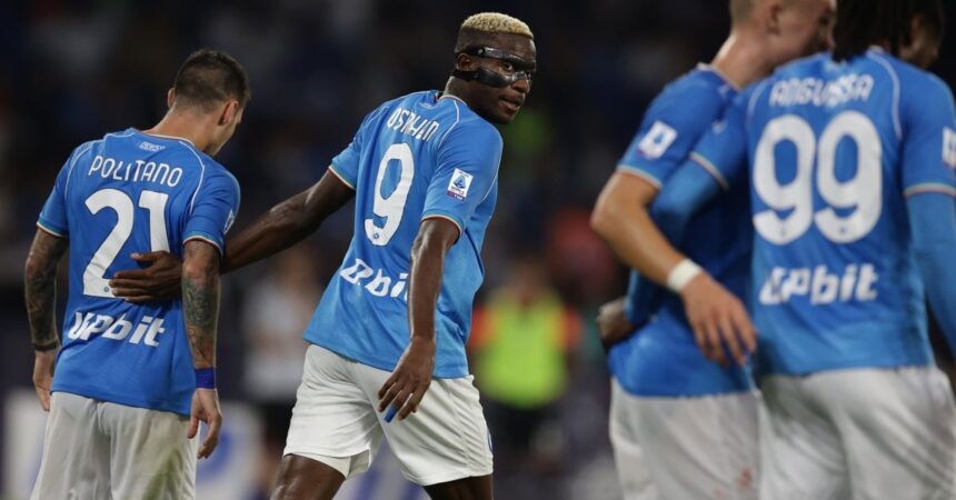 Osimhen e Kvaratskhelia guidano il Napoli, Udinese ko