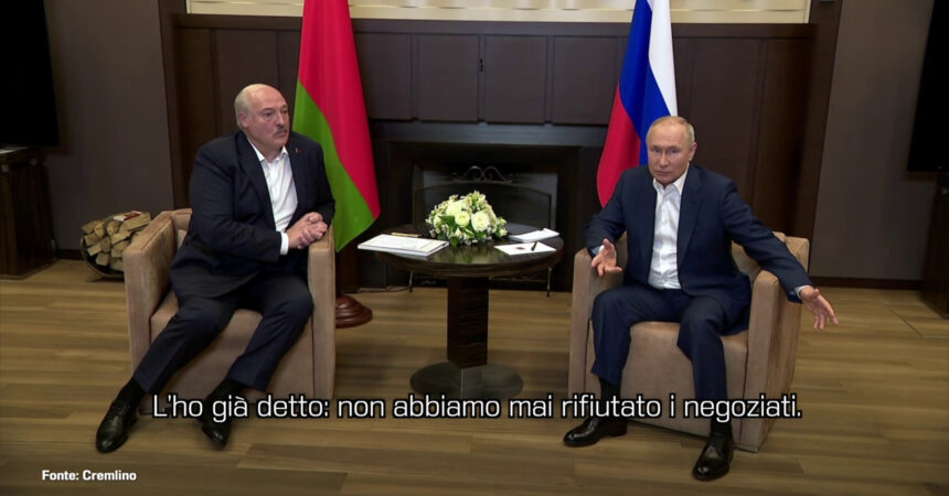 Ucraina, Putin “Non abbiamo mai rifiutato i negoziati”