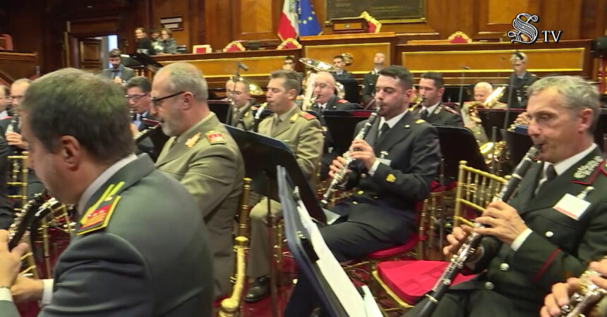 In Senato le prove per il concerto della Festa delle Forze Armate