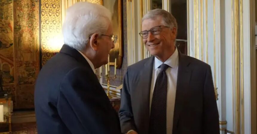 Mattarella riceve Bill Gates, non diminuire impegno per sviluppo