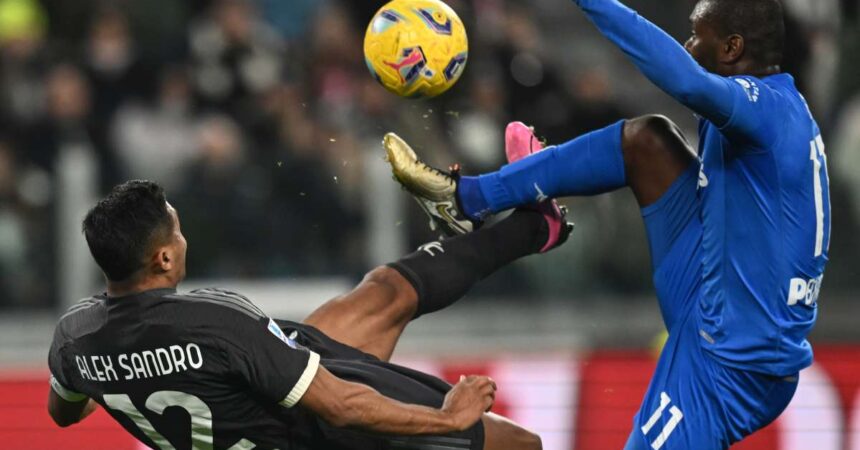 Baldanzi risponde a Vlahovic, 1-1 tra Juventus e Empoli