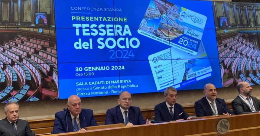 In Senato presentata tessera Socio Unpli 2024, sarà dedicata alle Marche