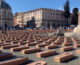 Morti sul lavoro, mille bare in piazza del Popolo a Roma
