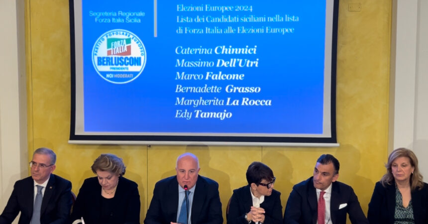 Forza Italia presenta i candidati siciliani alle Europee, Chinnici capolista